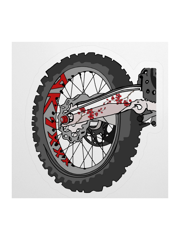 AK-1XXX rear wheel | Kiss-cut sticker product image (1)