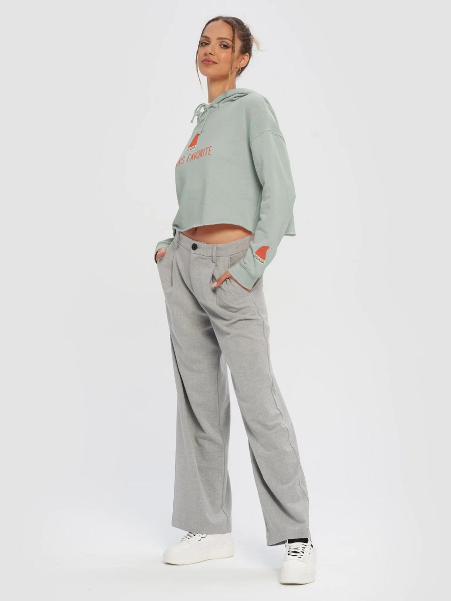 Santa's Favorite Women's Cropped Hoodie product image (2)