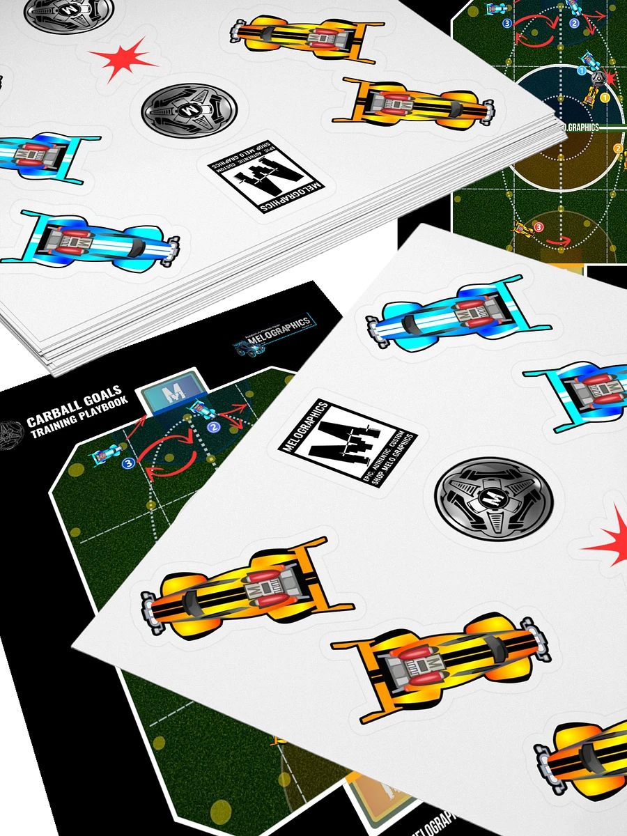 Carball Goals Training Playbook - Stickers & Printable Field Map Pack (Digital) | #MadeByMELO product image (2)
