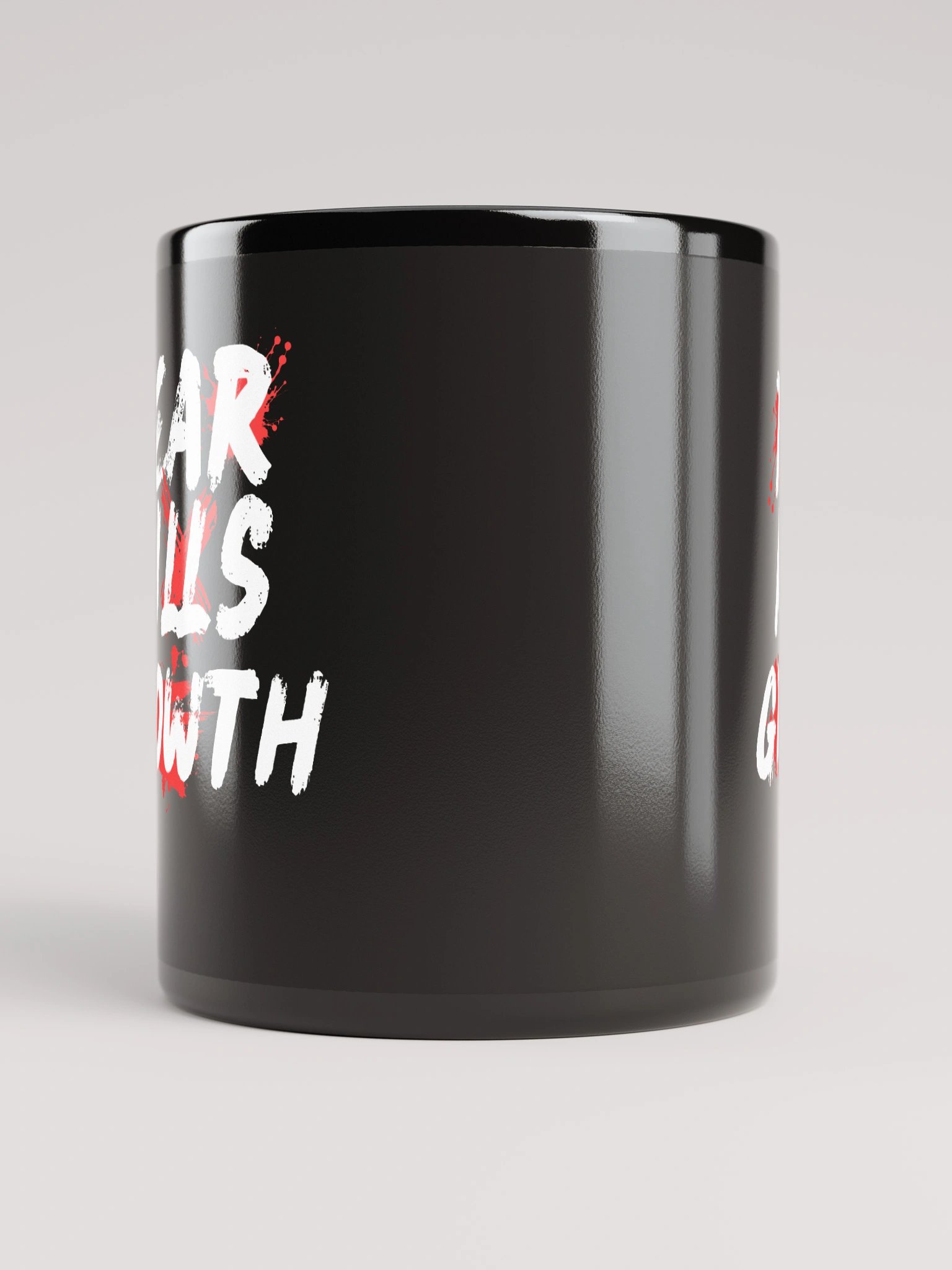 Fear Kills Growth Mug - Black Glossy product image (9)