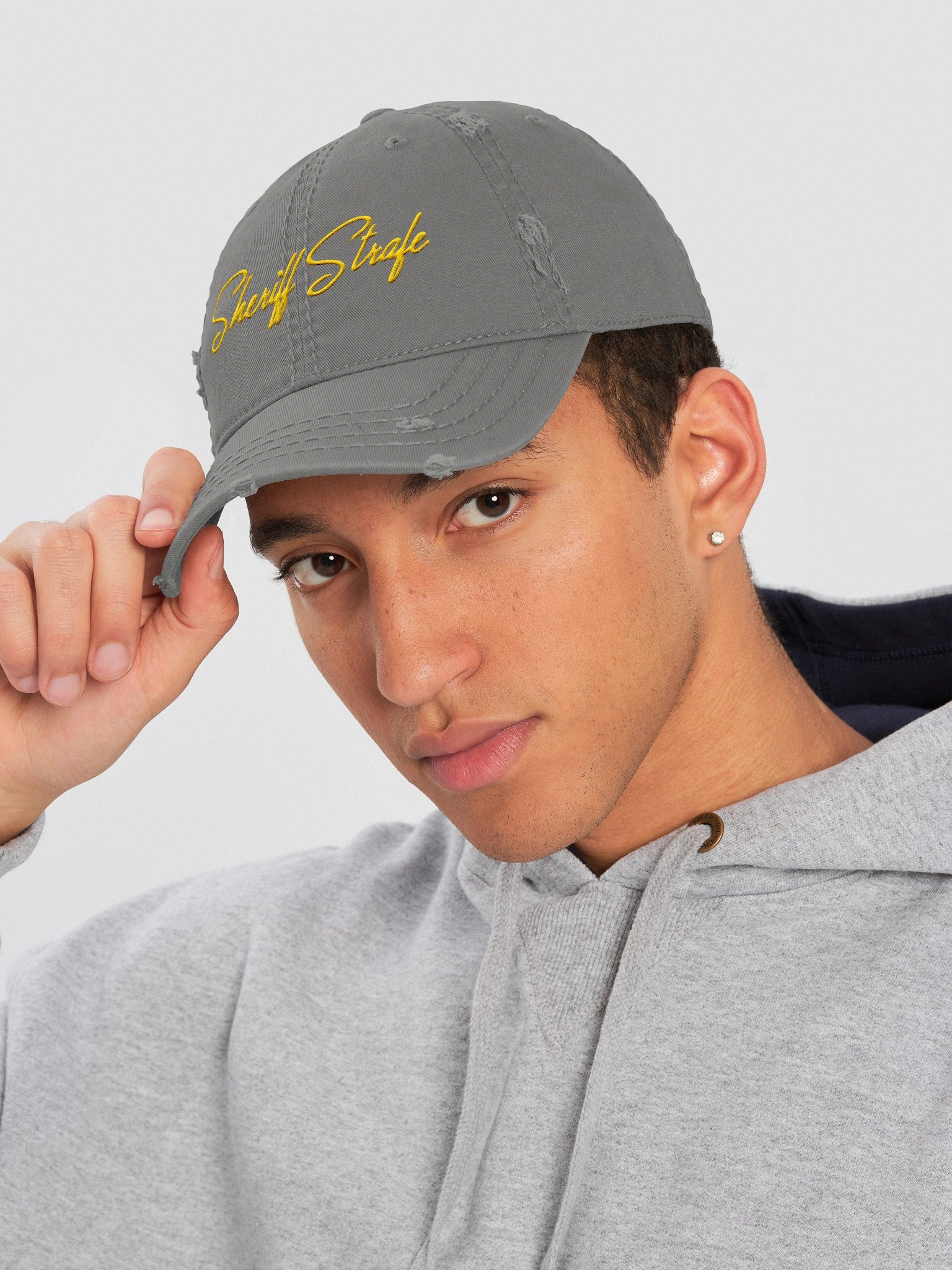 Sheriff Name Embroidered Distressed Dad Hat by Otto Cap product image (5)