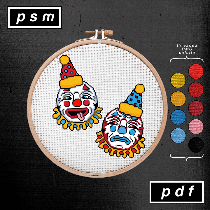 Bert Grimm Clown Sun & Moon Pattern Set product image (1)