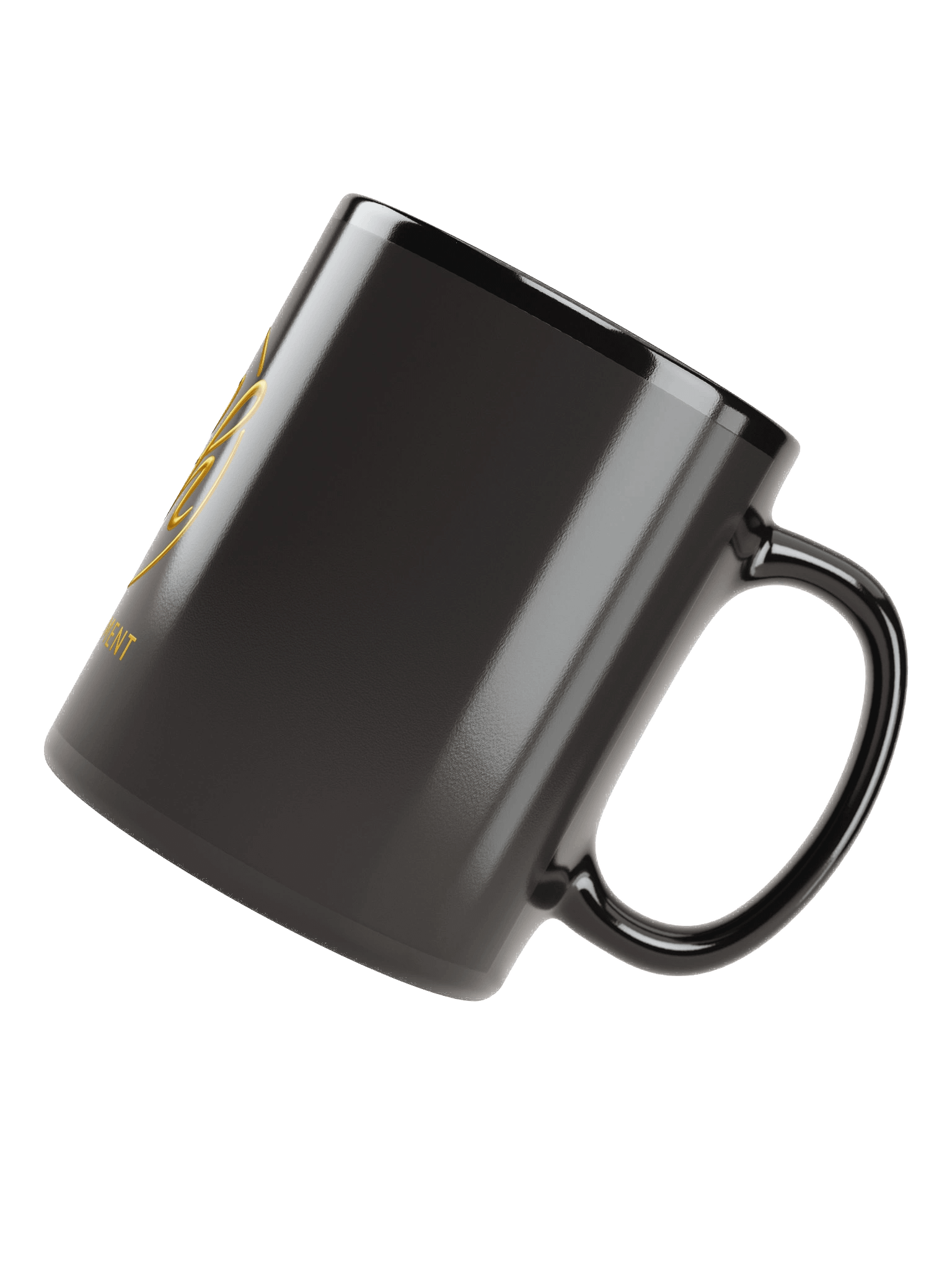 Golden Script Black Mug product image (7)
