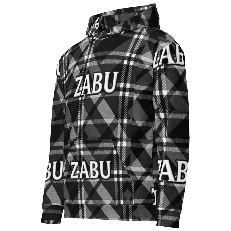 ZABU Checkered Plaid Unisex Hoodie product image (2)