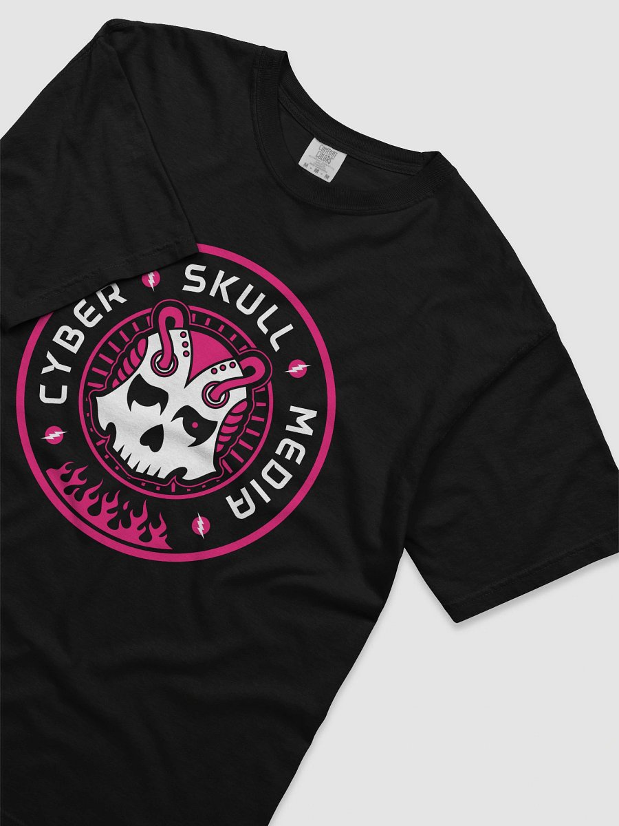 Cyber Skull Media Logo Tee | Pink (Premium) product image (3)