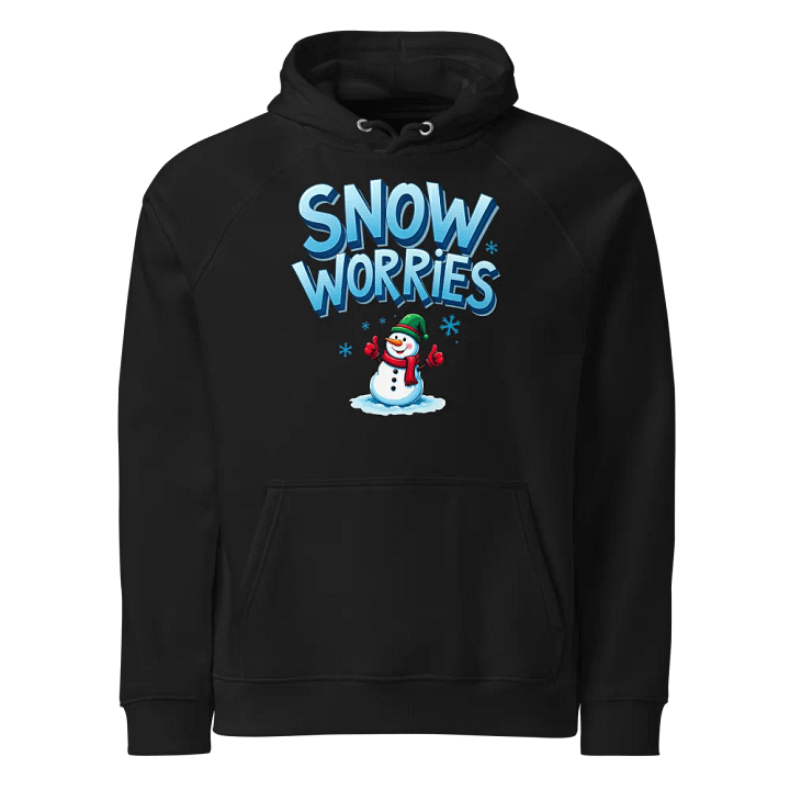 Snow Worries Eco Raglan Hoodie product image (1)