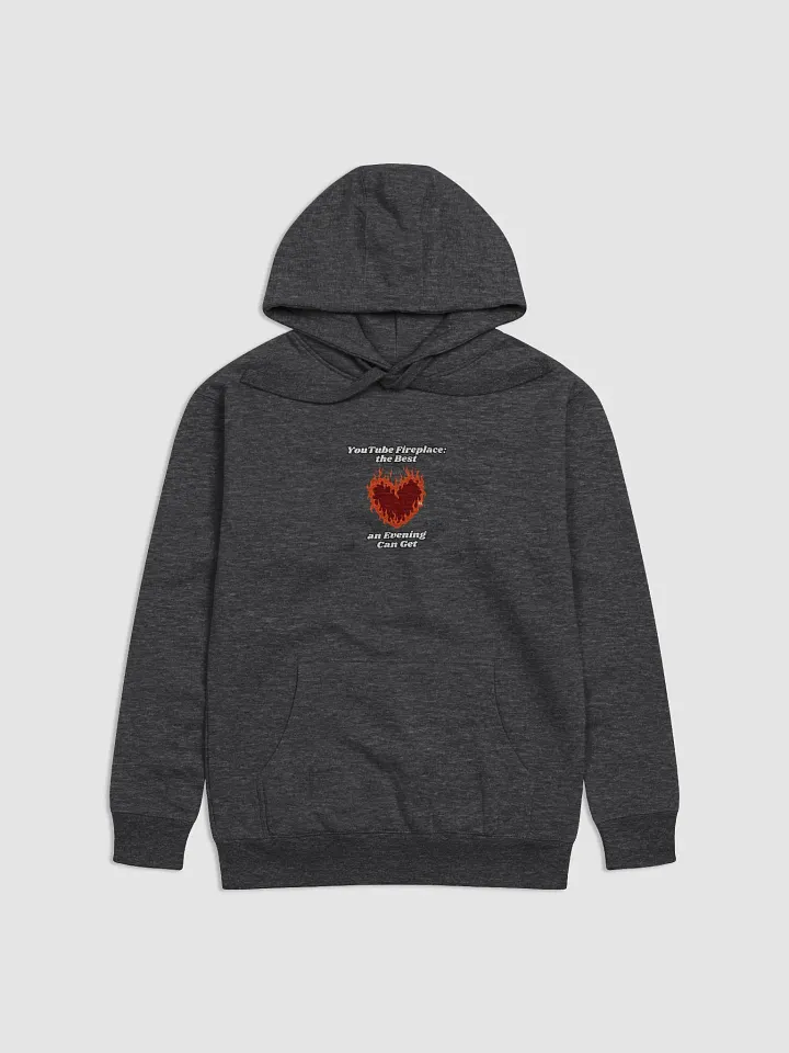 Flaming Heart - YouTube Fireplace: The Best an Evening Can Get | Hoodie product image (1)