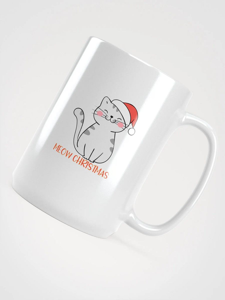 Meow Christmas White Glossy Mug product image (4)