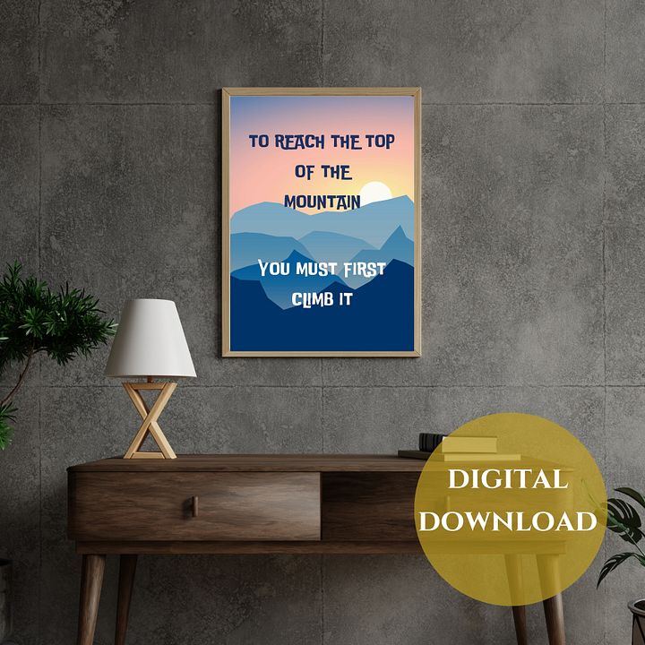 Climb it Printable Wall Art product image (1)