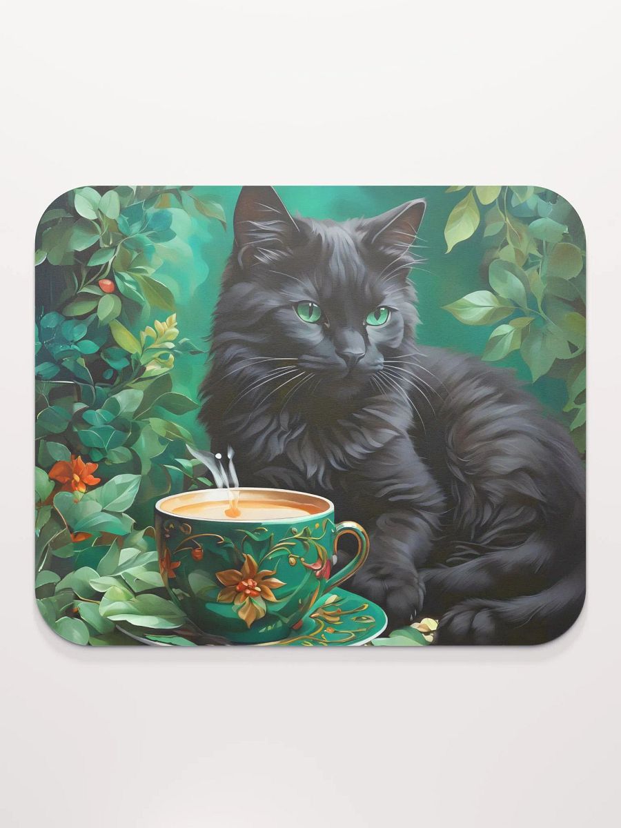 Cat & Tea Tranquility Mouse Pad product image (3)