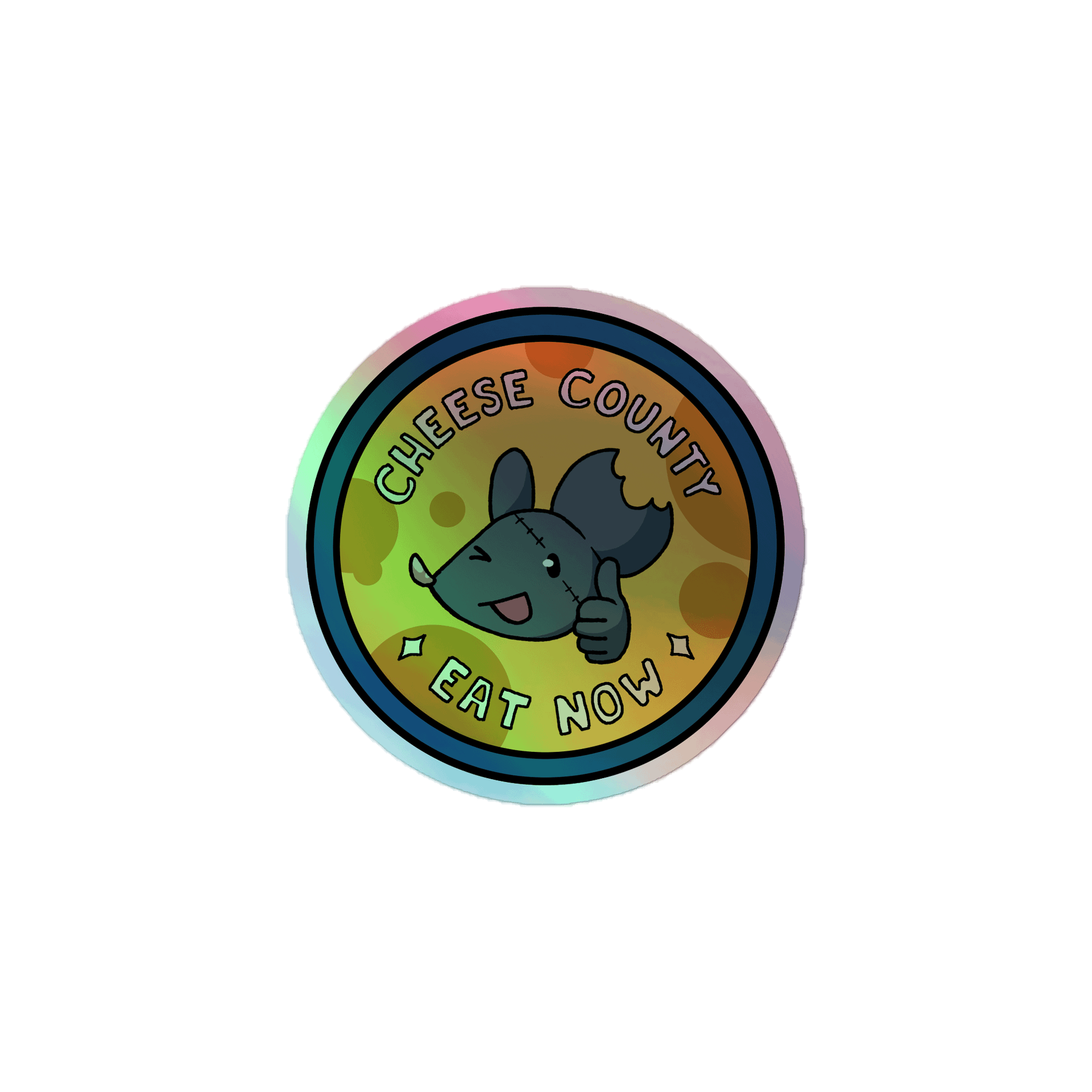 Cheese County HOLO-sticker product image (1)