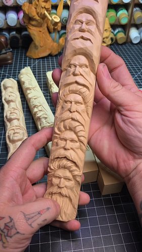 There are absolutely new study sticks.  You dont have to try and find the vintage ones.  check Fox Chapel Publishing or on Am...