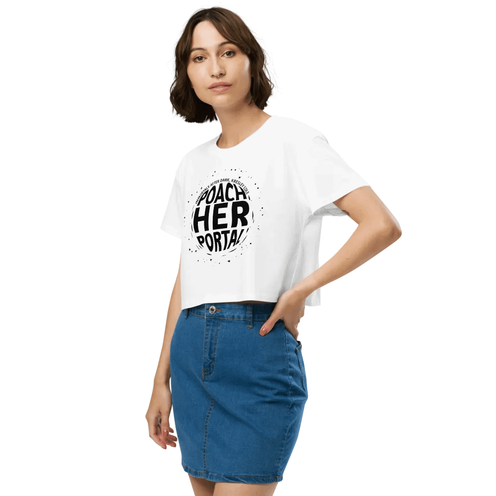 Poach Her Portal Women's Crop Top product image (27)