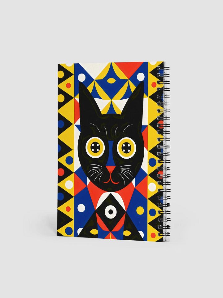 Kaleidoscopic Cat Dreams Spiral Notebook product image (2)