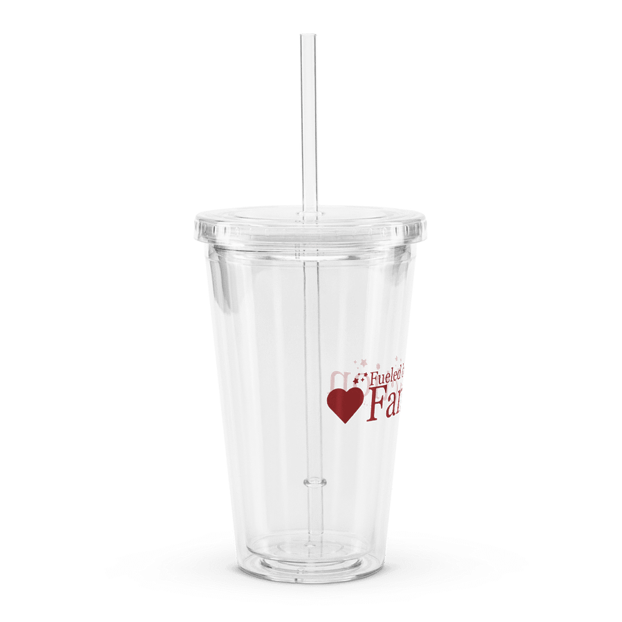 Fueled by Fanfiction Clear Cup with Straw product image (3)