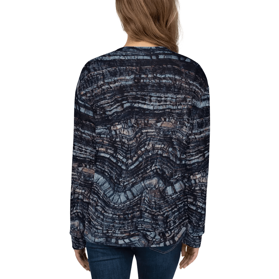 Dark Blue Stone Texture Sweatshirt product image (8)