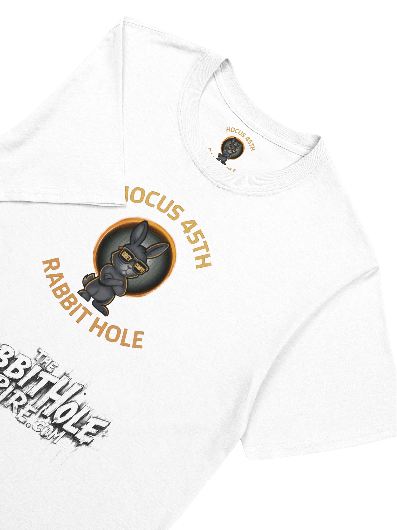 Hocus 45th Rabbit Hole (white t-shirt) product image (7)