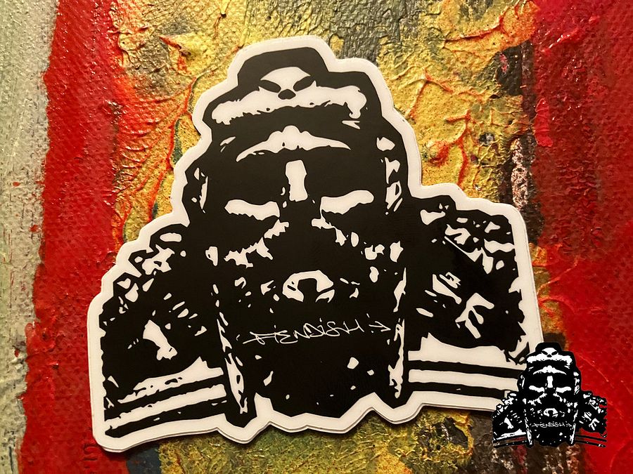 FIENDISH 'FIENDISH WARRIOR' 3" Die-Cut Sticker product image (1)
