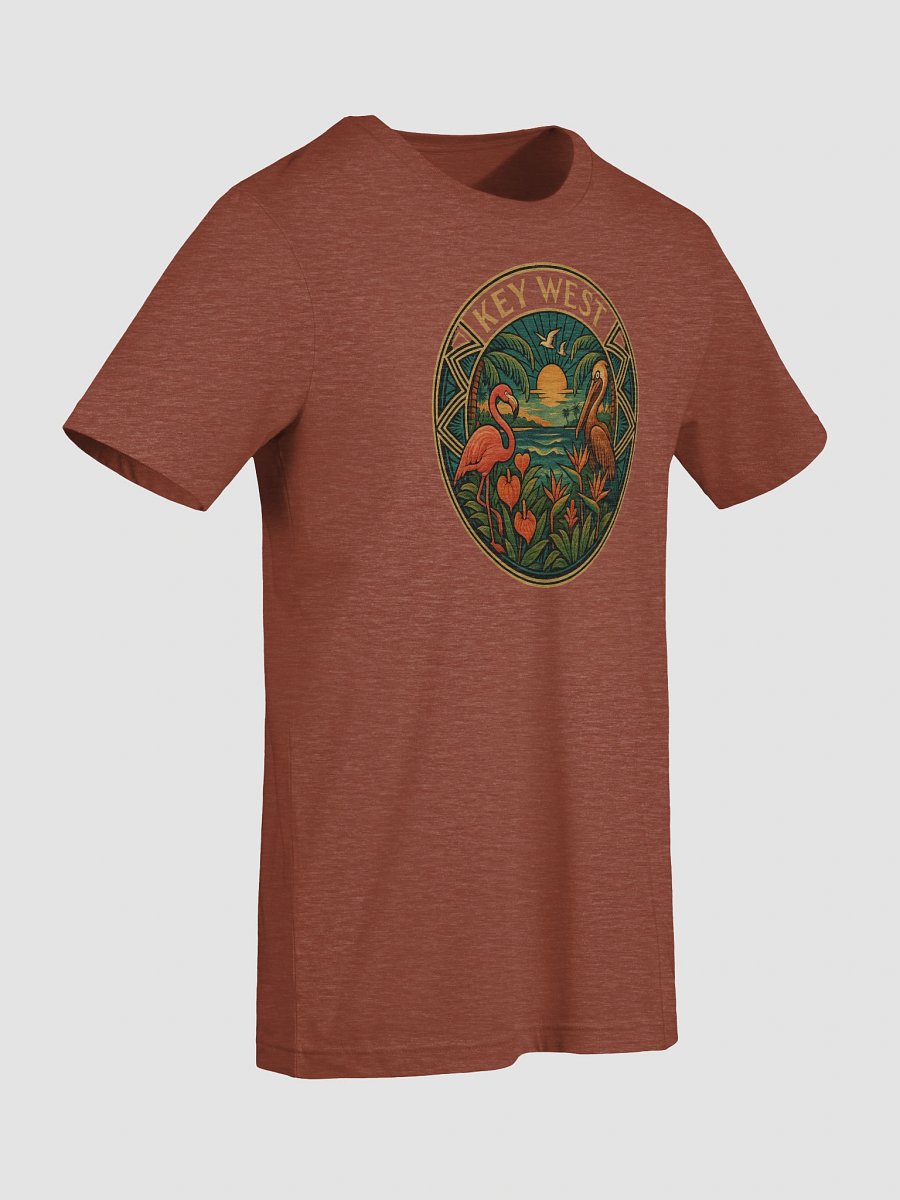 Key West Tropical T-Shirt Ultra Soft Tee with Pelican and Flamingo product image (9)