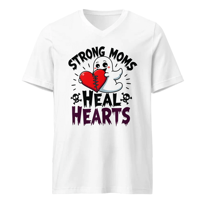 Halloween, Healing Hearts Strong Moms V-Neck Tee product image (1)