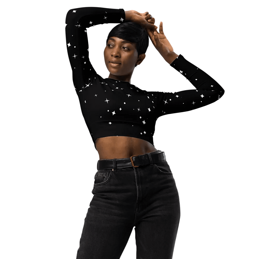 Starry Night Recycled Crop Top product image (3)