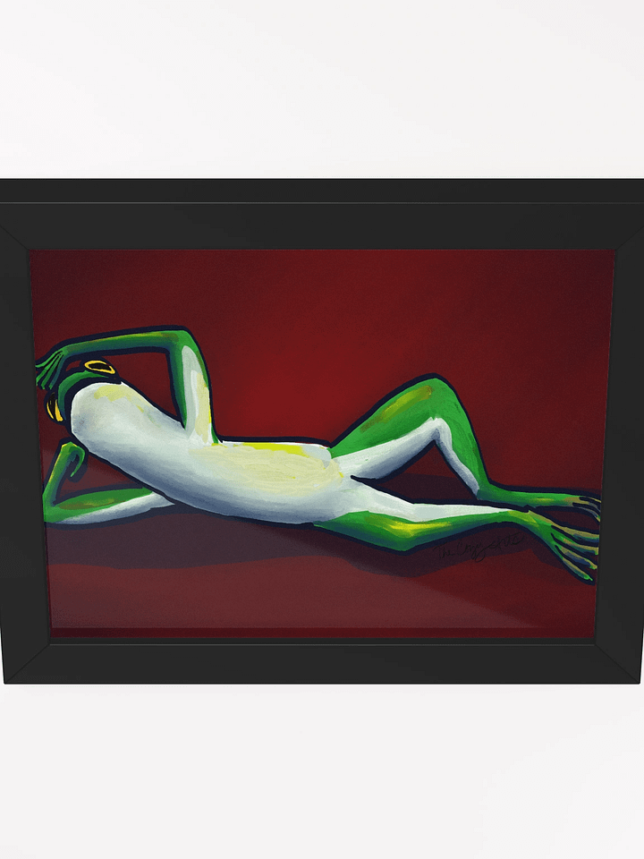 Reclining Frog - Framed product image (1)