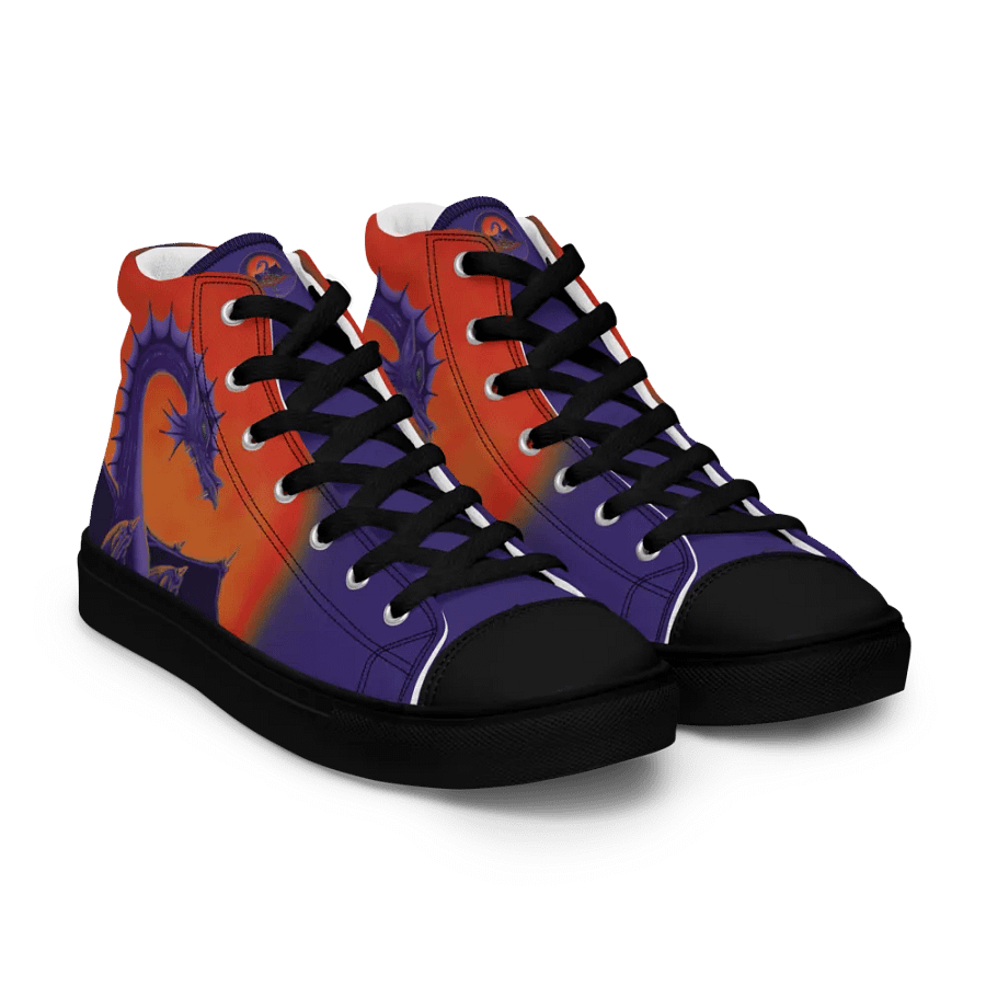 Dragon Sunburst High Top Canvas Shoes product image (8)