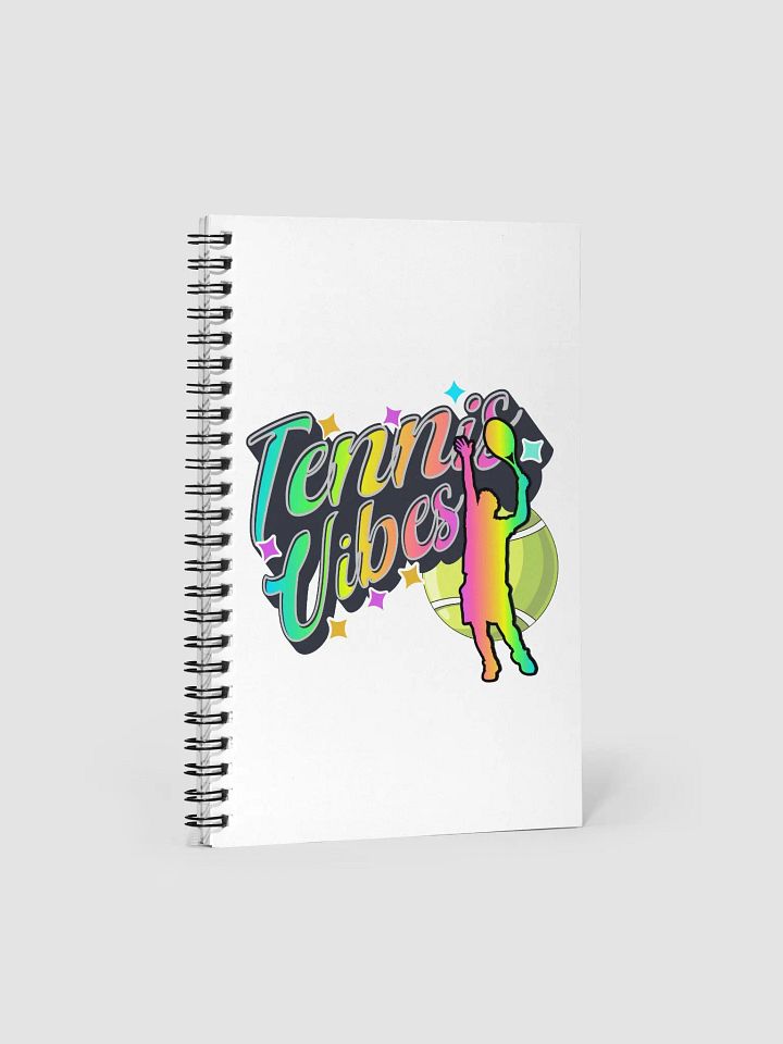 Tennis Vibes Male Neon Spiral Notebook product image (1)