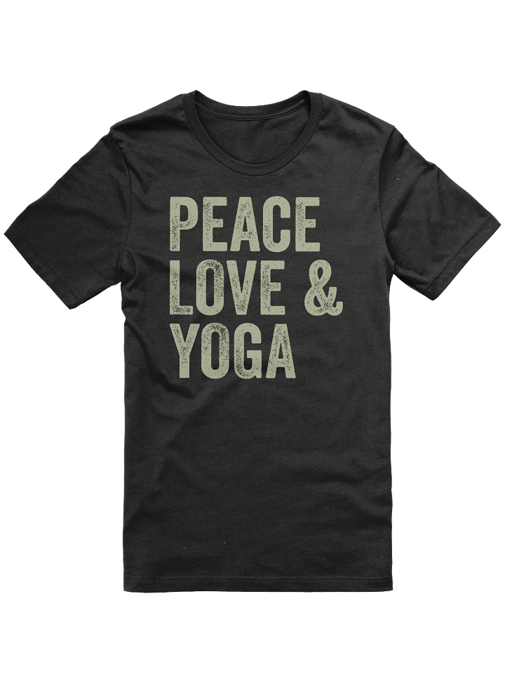 Peace Love And Yoga T-Shirt product image (1)