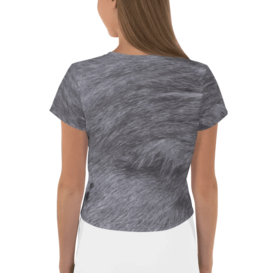 Russian Blue (Grey) Cat Crop Tee product image (3)