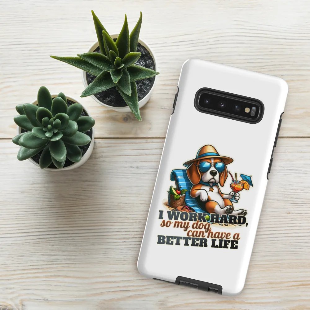 Work Hard - Beagle Beach - Tough Case for Samsung® product image (49)
