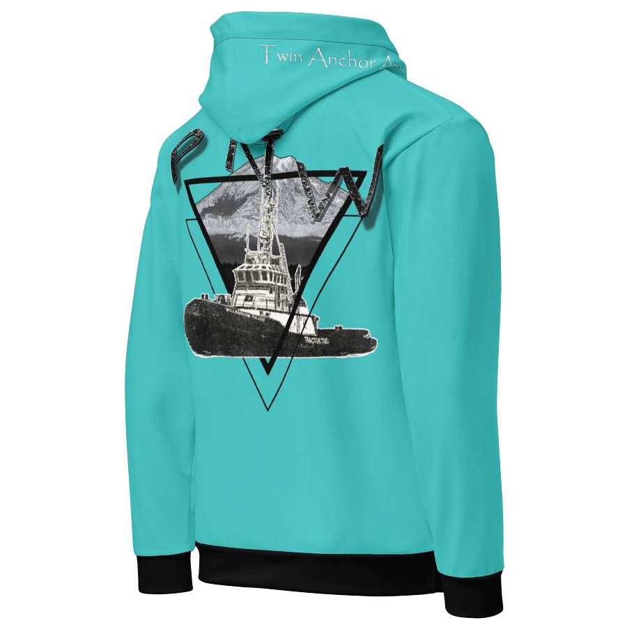 Turquoise Tug Millennium Triangle-Mt Raine- PNW Hoodie product image (5)