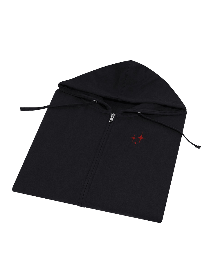 Music To Kill Rich People To - Black UNISEX Zip Up Hoodie [Family Friendly] product image (1)