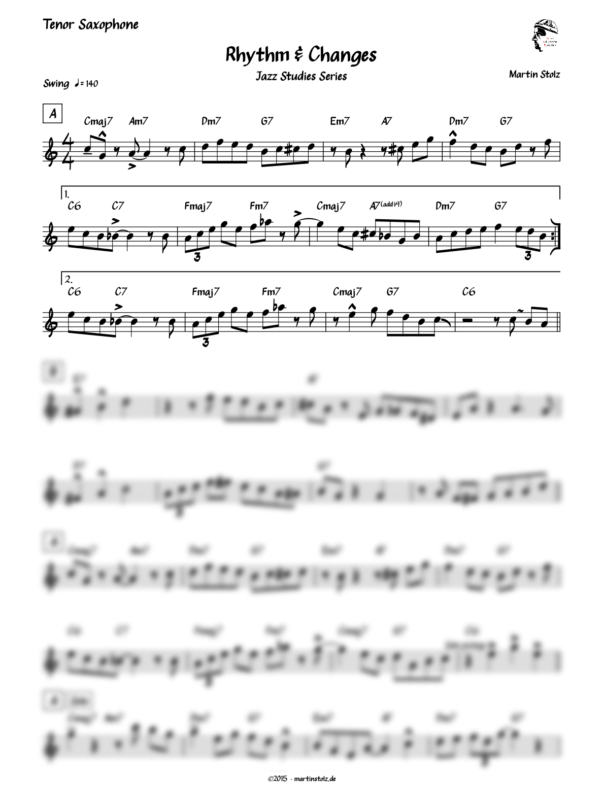 Rhythm & Changes - Tenor Saxophone product image (2)