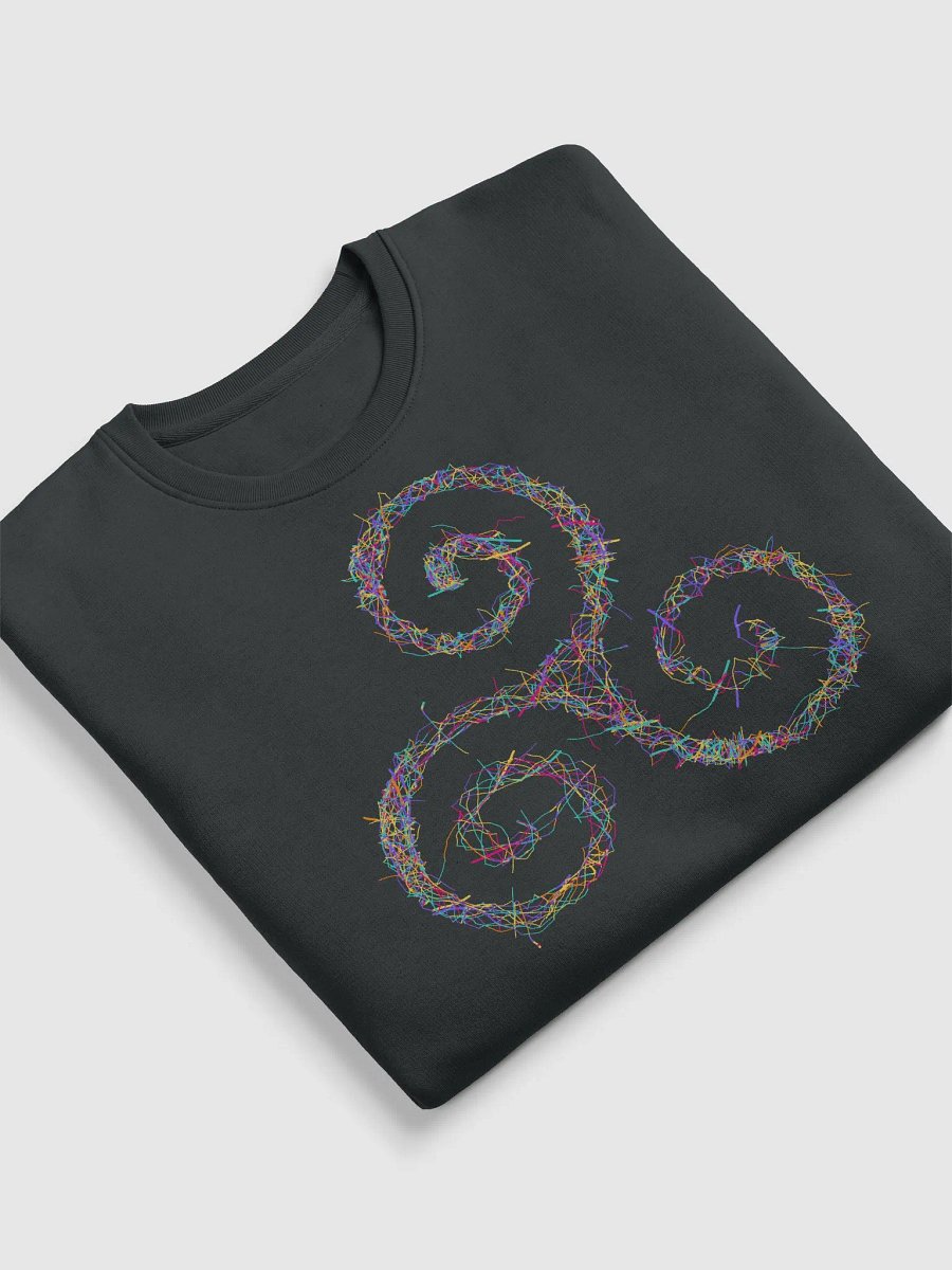 Vibrant Triskelion Tee | Celtic Sacred Geometry Art product image (5)