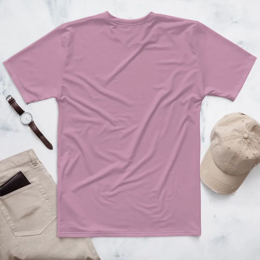 Plain Lilac Purple Soft Summer Men's Crewneck Polyester Heavyweight Premium T-Shirt by Treasure Pie product image (2)