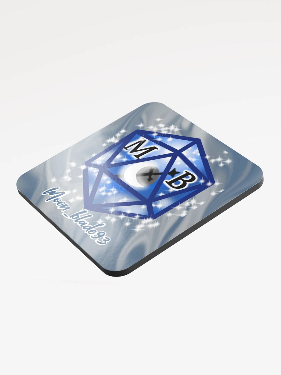 Moonblade D20- Glossed Cork Coaster product image (3)