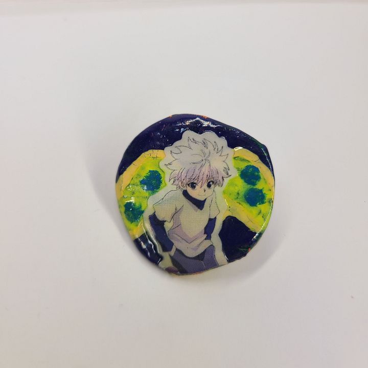 Killua HunterxHunter bottle cap pin product image (1)