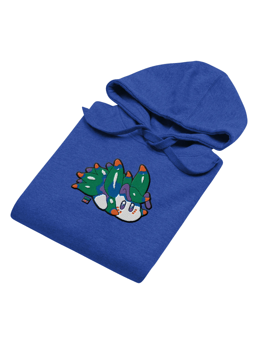 "Cutie Keys" Embroidered Granite Hoodie - Nudibranch Leaf Sheep Sea Slug product image (32)