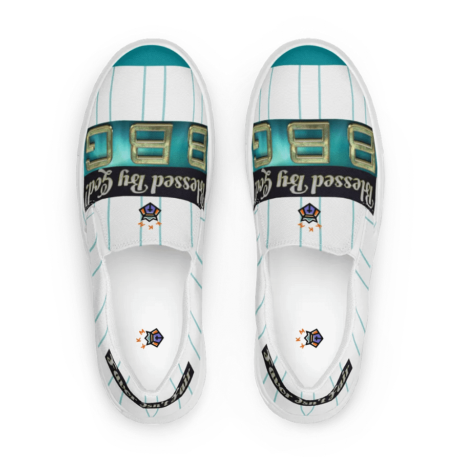 BBG Light Green Striped Men's Slip Ons product image (8)