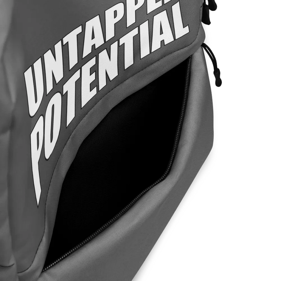 Untapped Potential Gray Large Print Back Pack product image (4)