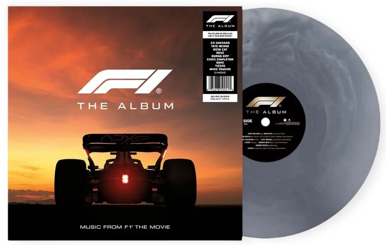 F1 The Movie, Soundtrack, Limited Edition (Silver & Black Vinyl) product image (1)