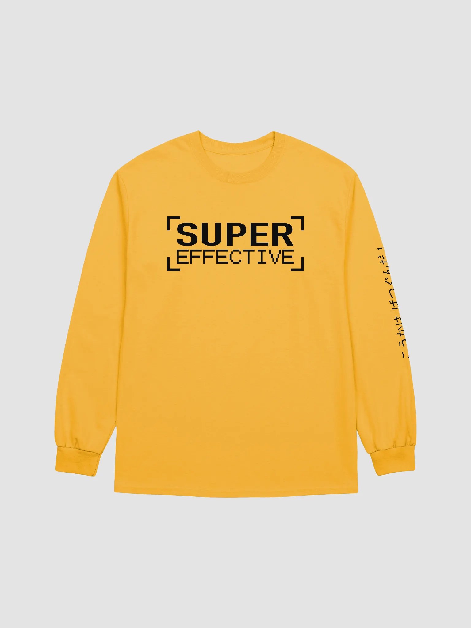 Super Effective Long Sleeve T (Black Text) product image (1)