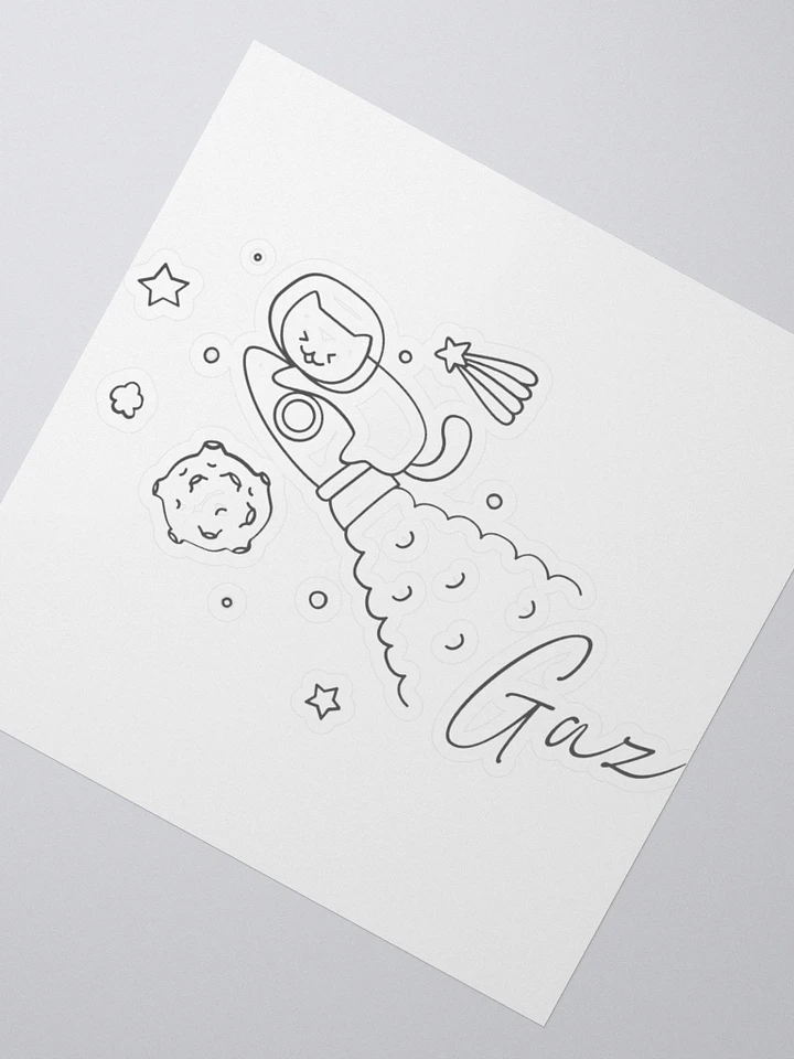 Space Rocket Gaz Sticker product image (2)