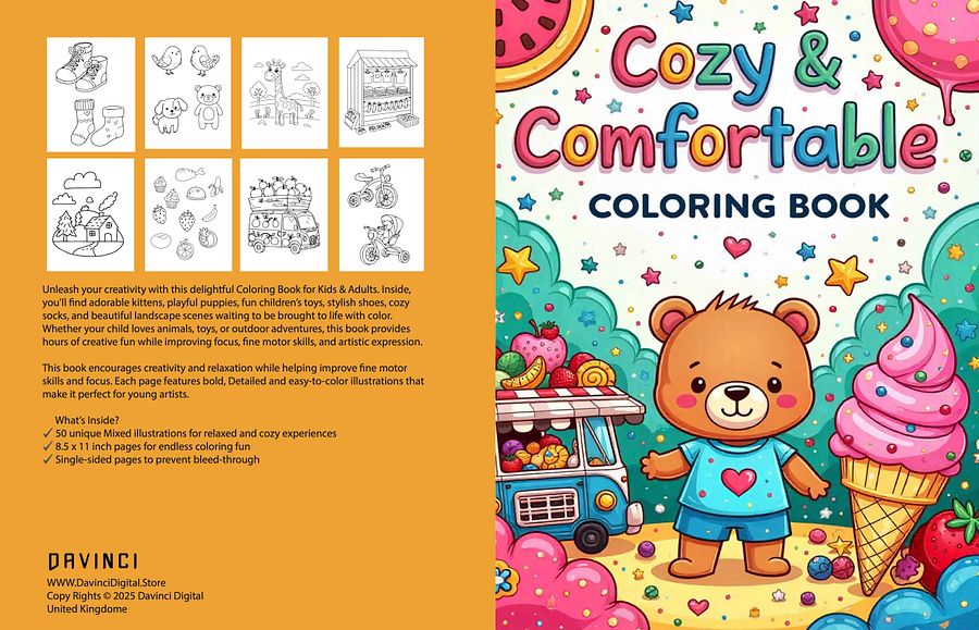 Cozy and Comfortable Coloring Book product image (3)