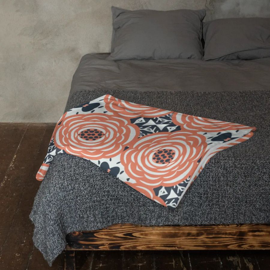 Delicate Rose Abstract Blanket product image (10)
