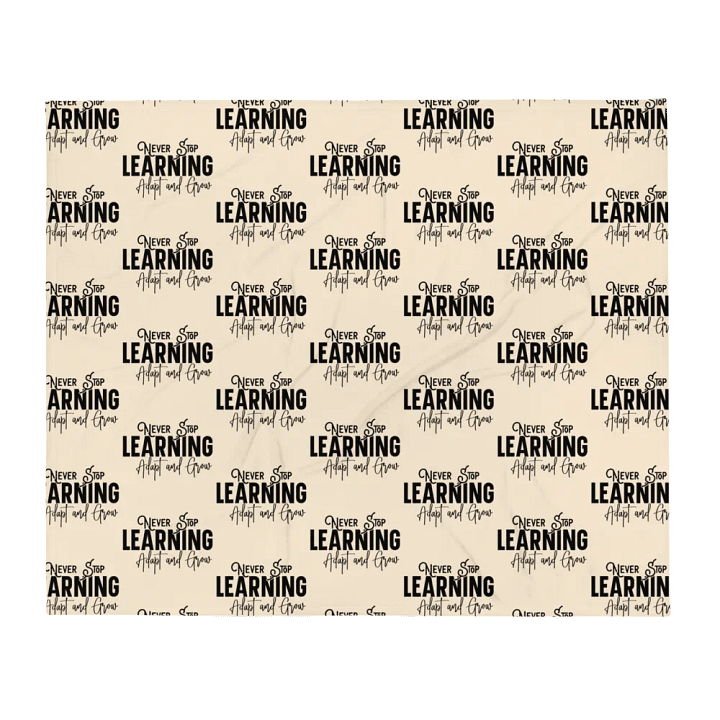 Never Stop Learning Blanket product image (1)