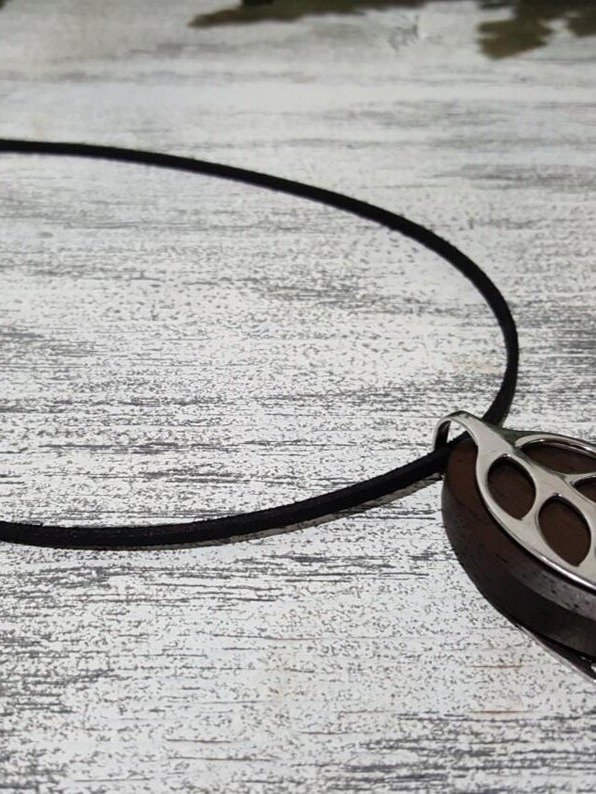 Faux Suede Skinny Necklace | Handmade Accessory for Bellabeat Leaf Urban & Ivy product image (2)