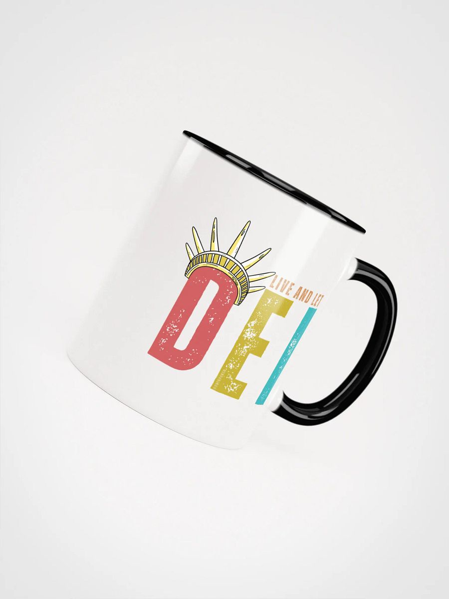 Live and Let DEI © Statue of Liberty Mug Bright - Being Liberal product image (4)