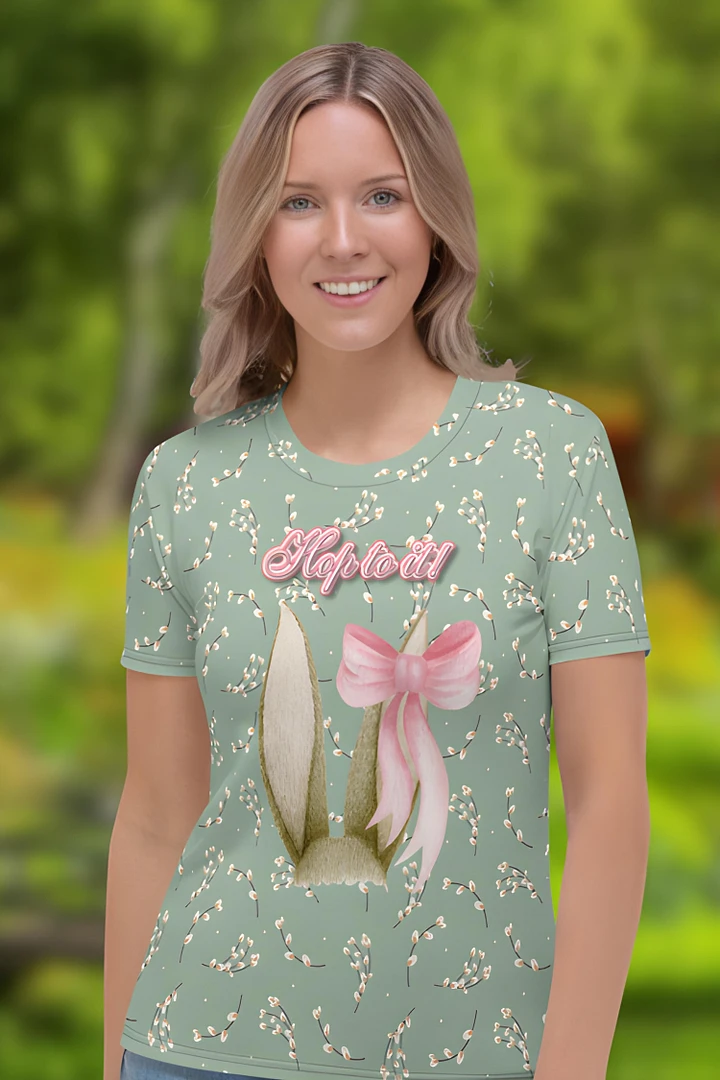 Hop to It Easter All Over Print T-shirt product image (1)